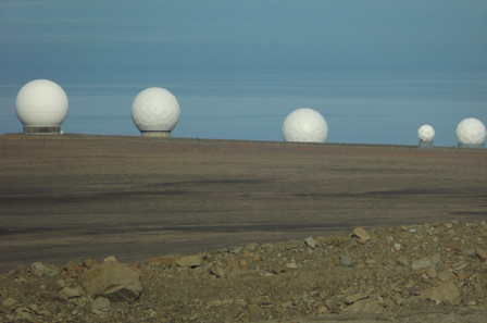 Satellite dishes of Svalbard